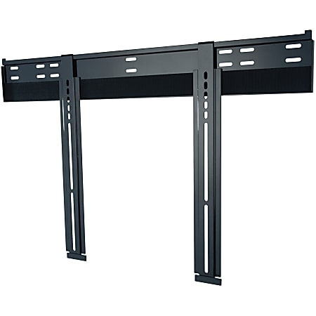 Peerless Slimline Universal Ultra-Thin Flat Wall Mount SUF660P - Mounting kit (wall plate, bracket adapter) - for flat panel - cold-rolled steel - high gloss black - screen size: 40"-80"