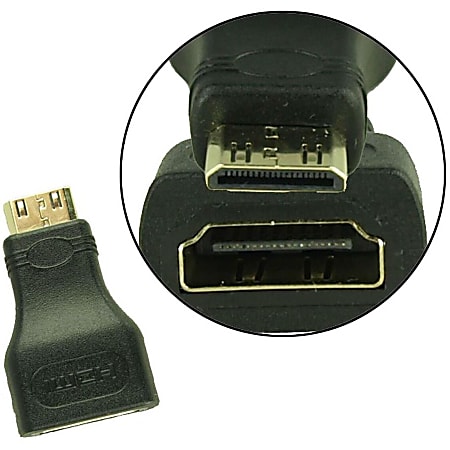 4XEM Mini HDMI To HDMI Adapter Cable 3 - Office Depot