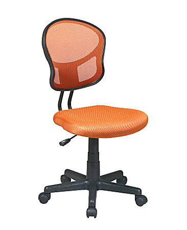 OSP Designs Screen Back Task Chair, Orange