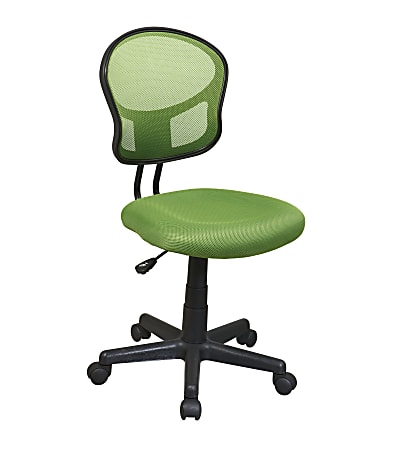 OSP Designs Screen-Back Task Chair, Green