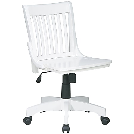 Wood and white shop office chair