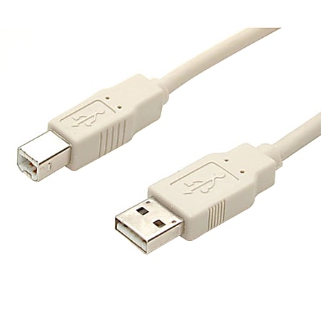 StarTech.com 3 ft Beige A to B USB 2.0 Cable - M/M - Connect USB 2.0 peripherals to your computer