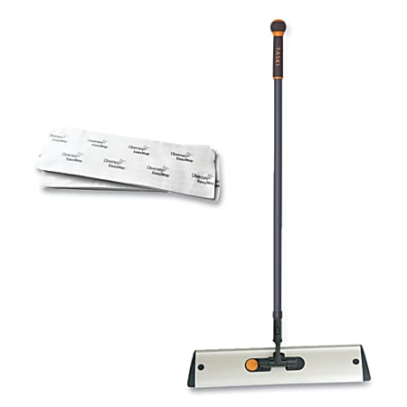 Diversey™ EasyMop Single-Use Microfiber Mops, 16” x 5-5/16”, White, Carton Of 10 Mops