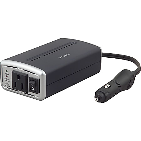 Belkin AC Anywhere 140W Power Inverter - 12V DC - 110V AC - Continuous Power:140W