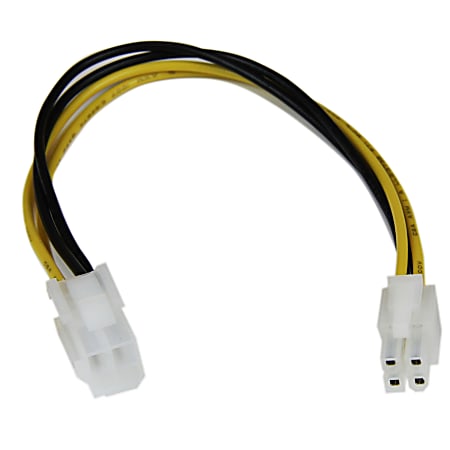 StarTech.com 8in ATX12V 4 Pin P4 CPU Power Extension - For Power Supply - 8" Cord Length - 1