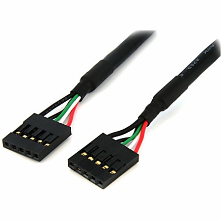 StarTech.com 18in Internal USB IDC Motherboard Header Cable - Connect a front panel USB hub or card reader directly to a motherboard header connector