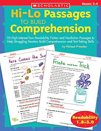 Scholastic Hi-Lo Passages To Build Comprehension, Grades 3-4