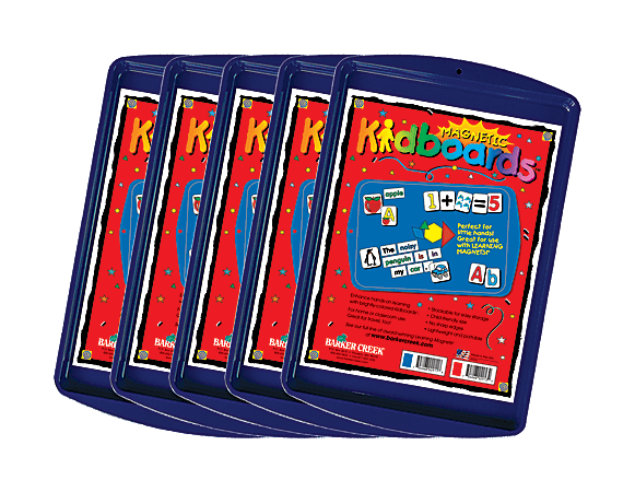 Barker Creek® Magnets, Learning Magnets®, Kidboard™, 9"H x 13"W, Grades Pre-K–6, Blue, Pack of 5