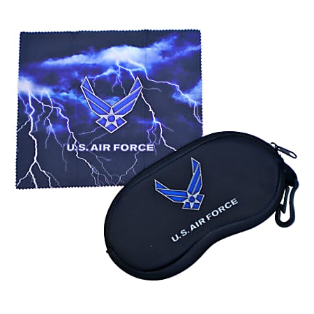 Integrity Eye Glass Case And Wipe Cloth, Air Force, Pack Of 6