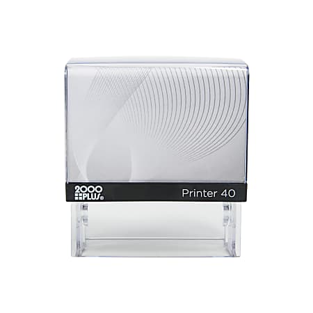 Custom 2000 PLUS® Self-Inking Notary Stamp, P40, 13/16" x 2-3/16" Impression