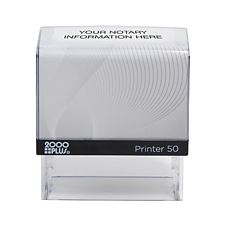 Custom 2000 PLUS® Self-Inking Notary Stamp, P50, 1-1/16" x 2-5/8" Impression