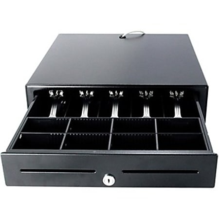 Wasp WCD-5000 Cash Drawer - 5 Bill - 8 Coin - 2 Media Slot - Metal - 4.3" Height x 16.2" Width x 16.3" Depth