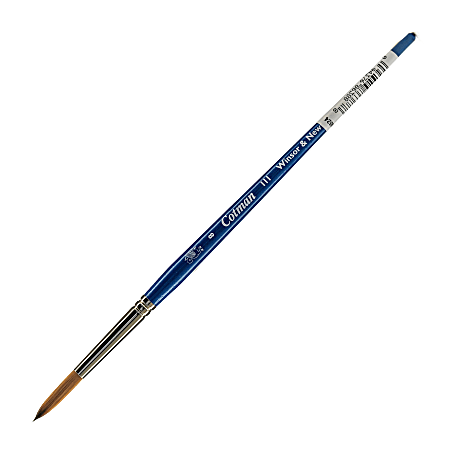 Winsor & Newton Cotman Watercolor Paint Brush 111, Size 8, Round Bristle, Synthetic, Blue