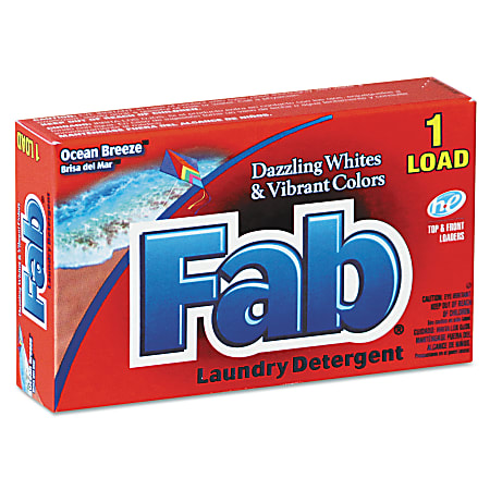 Fab® Dispenser-Design HE Laundry Detergent Powder, Ocean Breeze, 1 Oz