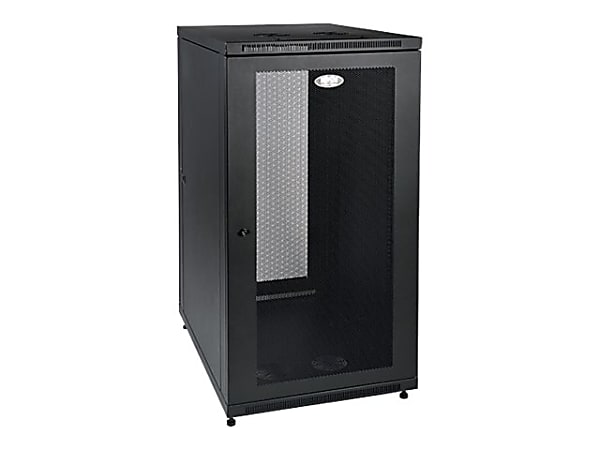 Tripp Lite 24U Rack Enclosure Server Cabinet 33" Deep w/ Doors & Sides - Rack cabinet - black - 24U - 19"