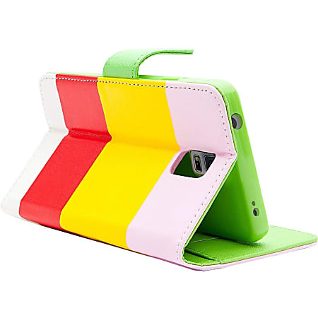 i-Blason Carrying Case (Book Fold) Smartphone - Hue - Shock Absorbing Interior, Abrasion Resistant Interior - Vegan Leather