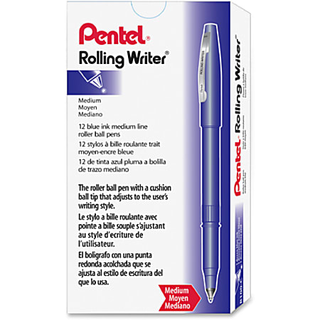0.8mm Cushion Ball Tip R100 Pentel Rolling Writer Pen Choose from 5 Colors 