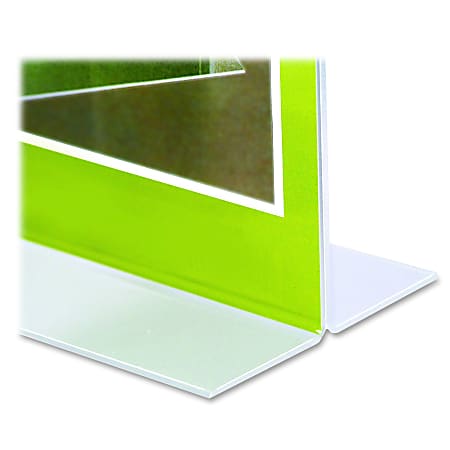 Clear 8 1/2 x 11 Acrylic Counter Top Sign/Poster Frame & Business Card Holder 