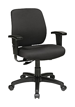 Office Star™ Work Smart Deluxe Task Chair, Black