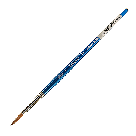 Winsor & Newton Cotman Watercolor Paint Brush 111, Size 7, Round Bristle, Synthetic, Blue