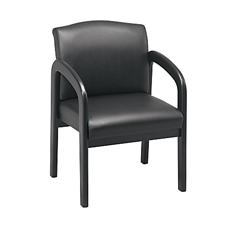 Office Star™ Work Smart™ Guest Chair, Black/Espresso
