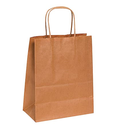 Partners Brand Paper Shopping Bags, 10 1/4"H x