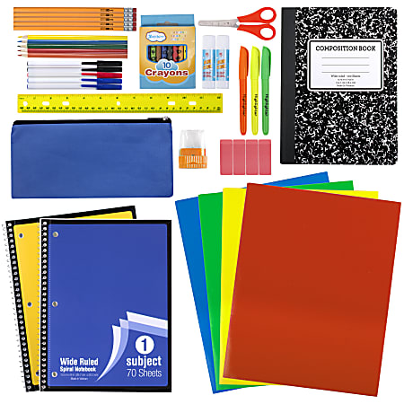 Trailmaker 45 Piece School Supply Kit - Office Depot