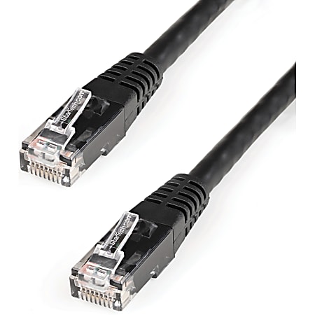 StarTech.com 7ft CAT6 Ethernet Cable - Black Molded