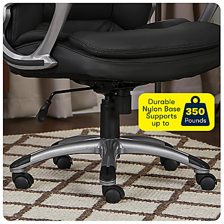 Serta Big And Tall Ergonomic Bonded Leather High Back Office Chair ...