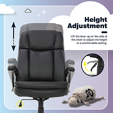 Serta Big And Tall Ergonomic Bonded Leather High Back Office Chair