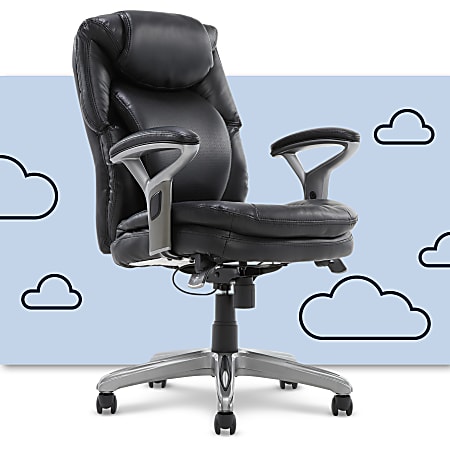 Serta AIR Health Wellness Ergonomic Mid Back Office Chair Smooth