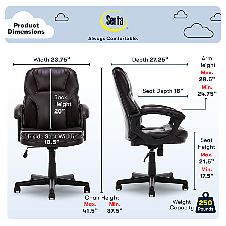Serta manager's shop office chair 47951