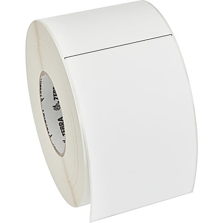 Zebra Label Paper 4x 6.5in Thermal Transfer Zebra Z-Perform 2000T 3 in core - 4"x 6 1/2" - Permanent Adhesive - 10000280