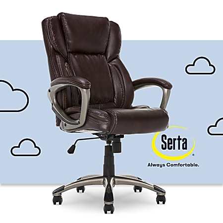 Serta executive high best sale back office chair