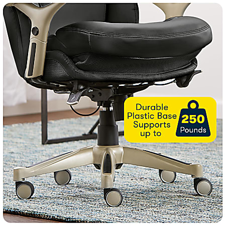 Serta leather wellness mid deals back office chair