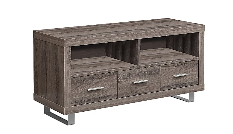 Taupe clearance tv stand