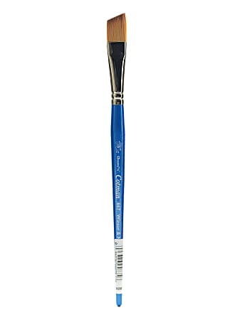 Winsor & Newton Cotman Watercolor Paint Brush 667, 1/2", Angle Bristle, Synthetic, Blue