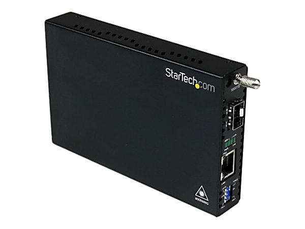 StarTech.com Gigabit Ethernet Fiber Media Converter with Open SFP Slot