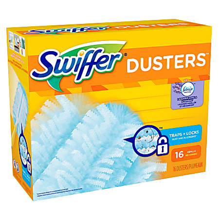Swiffer® 180 Duster Refills With Febreze®, Lavender Vanilla And Comfort Scent, Pack Of 16