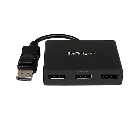 StarTech.com 3-Port Multi Monitor Adapter, DisplayPort 1.2 MST