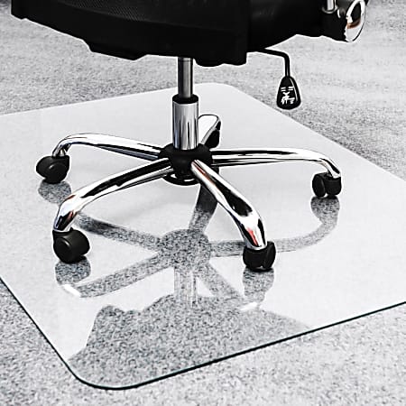 Floortex® Floortex Glaciermat Glass Rectangular Chair Mat -