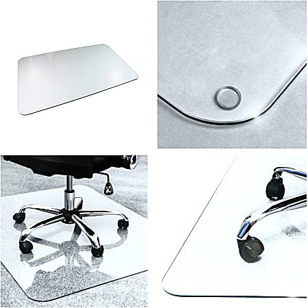 Office depot glass shop chair mat