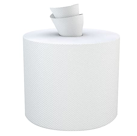Cascades® North River® 100% Recycled Center Pull 2-Ply Towels, 600 Towels Per Roll, Case Of 6 Rolls