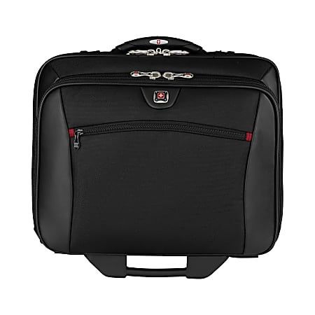 Wenger® Potomac Double Gusset Wheeled Case For 17" Laptop, Black