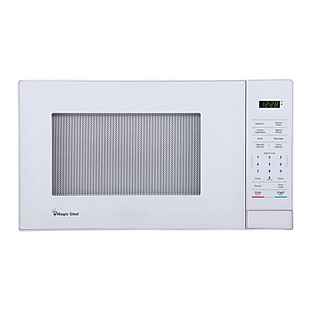 Magic Chef MC110MW 1.1 Cu. Ft. 1,000W Digital Touch Countertop Microwave, White