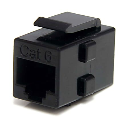 StarTech.com Cat 6 RJ45 Keystone Jack Network Coupler - F/F - Join Two Cat6 Patch Cables Together to Make a Longer Cable - rj45 keystone coupler - cat6 keystone coupler - ethernet keystone coupler - network keystone coupler - rj45 coupler