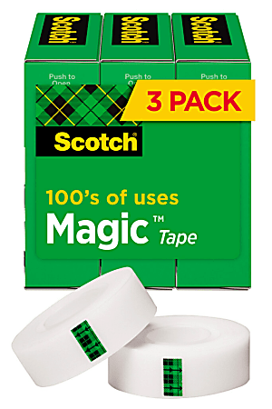Scotch Magic Tape In Dispenser 34 x 350 Assorted Colors - Office Depot