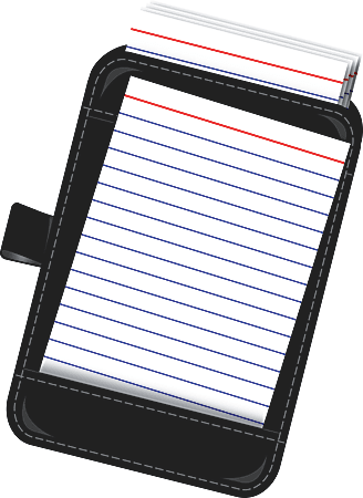 Office Depot® Brand Note Card Case, 5" x 3", Black