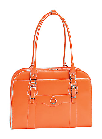McKleinUSA Hillside Leather Ladies' Briefcase, Orange
