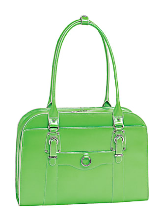 McKleinUSA Hillside Leather Ladies Briefcase, Green